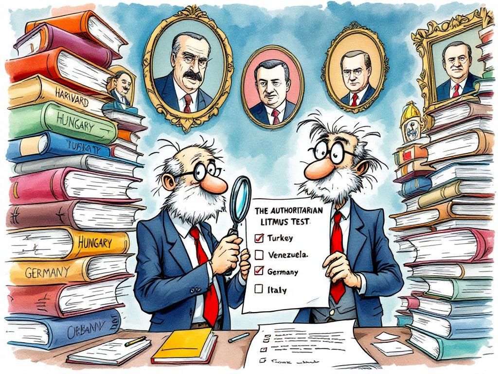 Professors Lev-Sky and Zib-Blatt with their four key indicators of authoritarian behavior