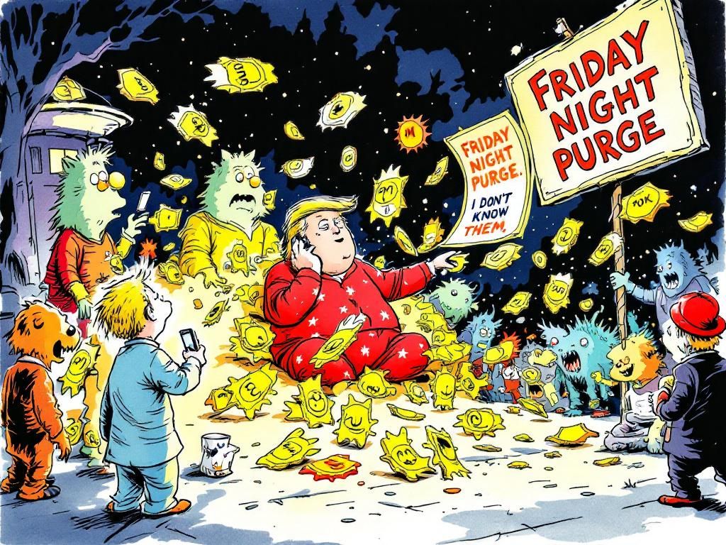 Trumpy-Wumpy firing 17 Inspectors General in a midnight purge, removing oversight